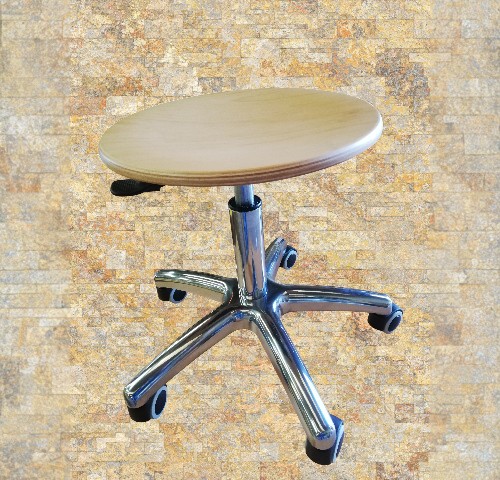 sgabello regolabile a gas con ruote