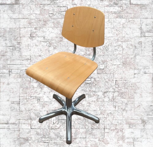 sgabello regolabile a gas con schienale